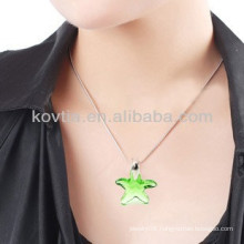 Wholesale yiwu cheap star shape diamond crystal pendant